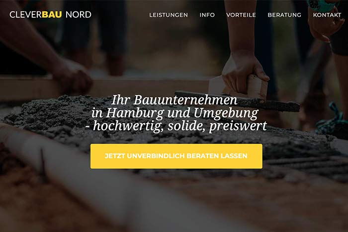 Projekt - CleverBAU Nord Website