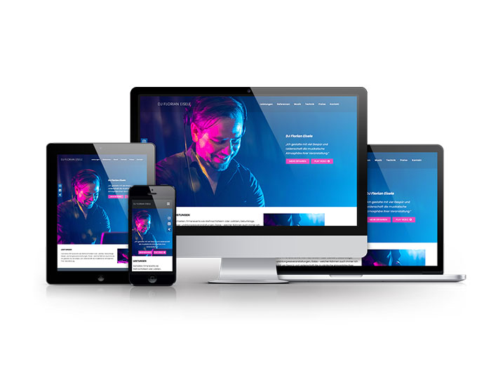 Projekt - DJ Florian Eisele Website