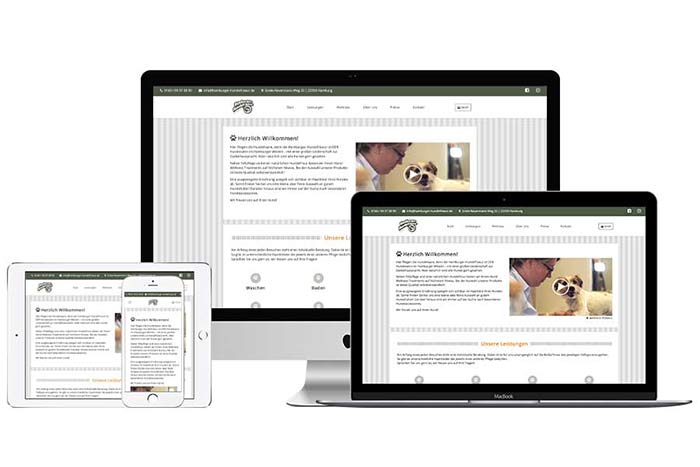 Projekt - Hamburger Hundefriseur Website