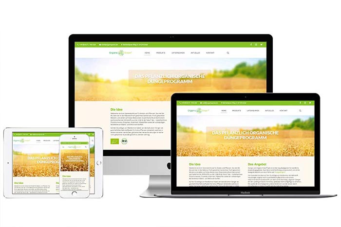Projekt - Organic Green Website