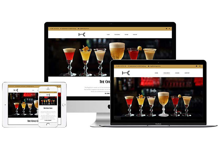 Projekt - The Chug Club Bar Website